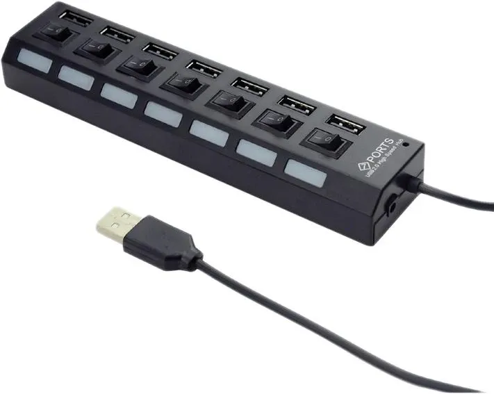 USB хаб Combi концентратор на 7 портів з підсвічуванням Запоріжжя - фото 4