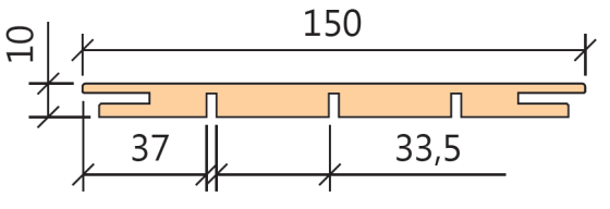 Добірна планка 150*2000 мм — 2,5 смуги Київ