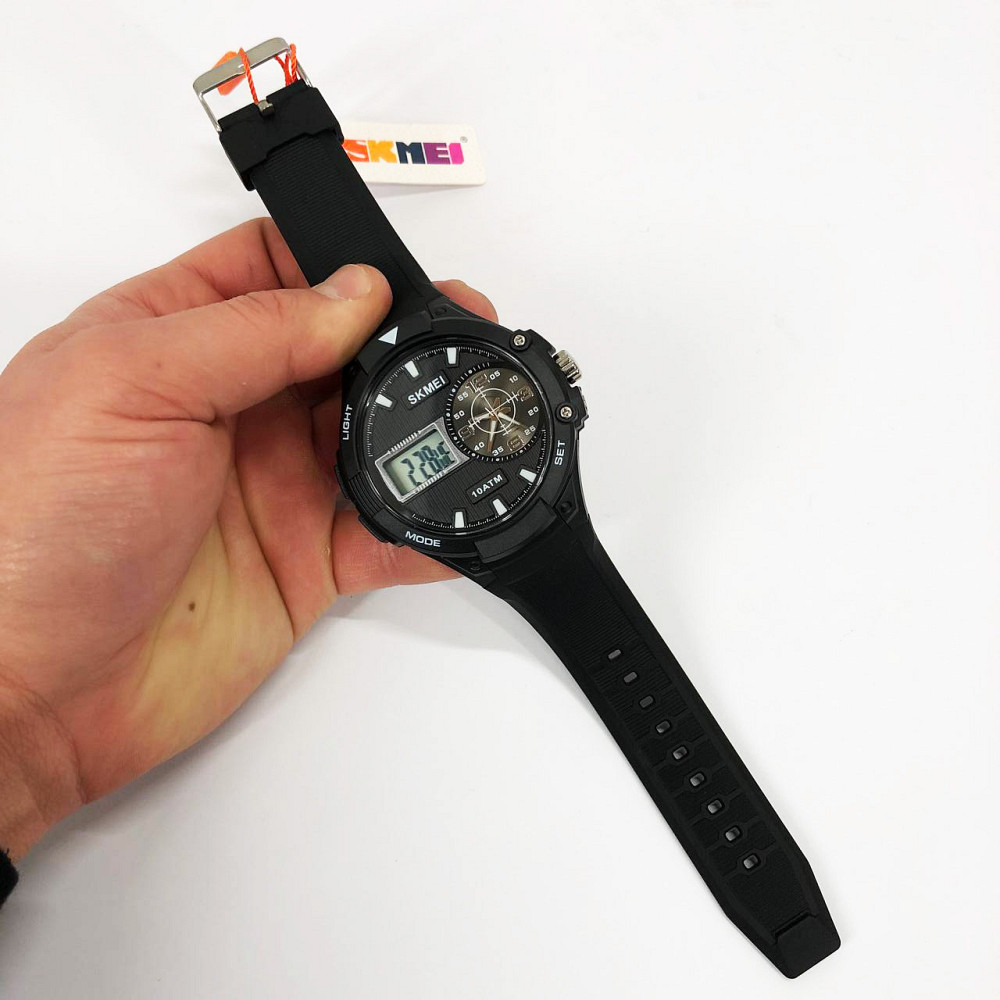 Классические часы на руку для мужчин SKMEI 1761BKWT, Солидные мужские часы кварцевые мужские AN-47 Львов - изображение 5