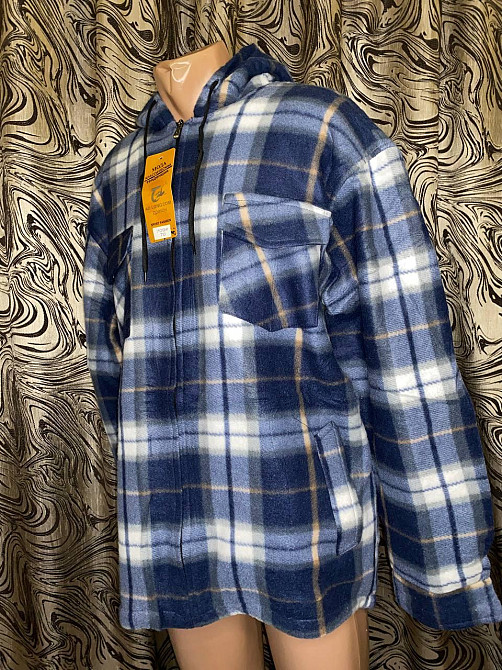 Рубашка с капюшоном лесоруб теплая мужская на меху батал 70 в розницу Одесса - изображение 5