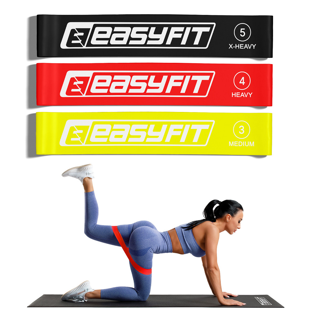 EasyFit Гумові кільця для фітнесу EasyFit набір 3 шт Коломия - фото 1