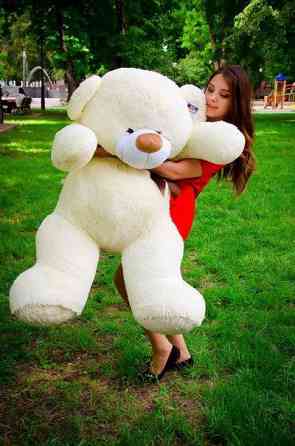 М'яка  іграшка подарунок на 8 березня плюшевий ведмедик Бойд 160 см Шампань Тернопіль