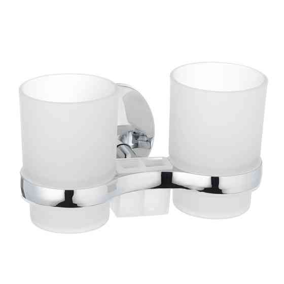 Держатель для щеток с 2 стаканами настенный Zerix LR3308 (LL1439) Киев