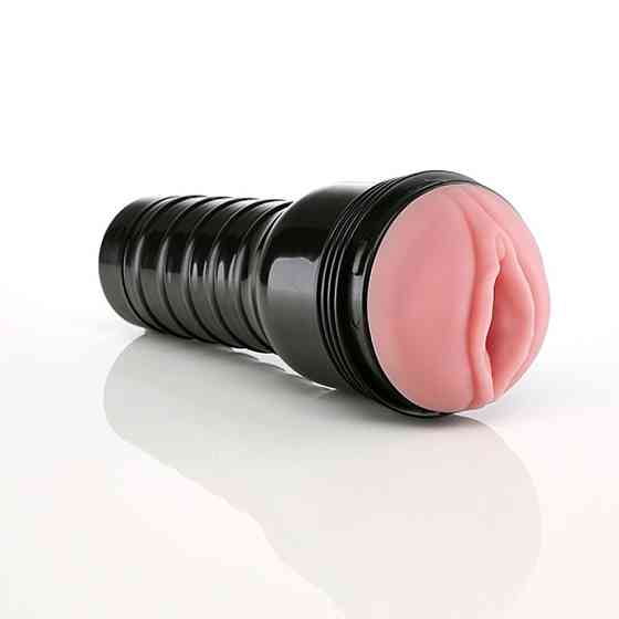 Мастурбатор вагина в колбе Fleshlight Pink Lady Mini-Lotus, с рельефом, киберкожа, бежевый Sex Aura Киев