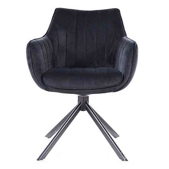 Стілець AZALIA VELVET чорний каркас/чорний BL.19 Київ