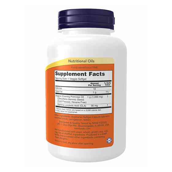 Масло вечерней примулы NOW Evening Primrose Oil 1000 mg 90 капсул Киев
