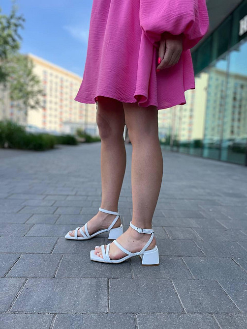 LIRIO Босоніжки жіночі білі LIRIO L0274/4073-57 з натуральної шкіри на низькому каблуці / Босон Коломыя - изображение 10