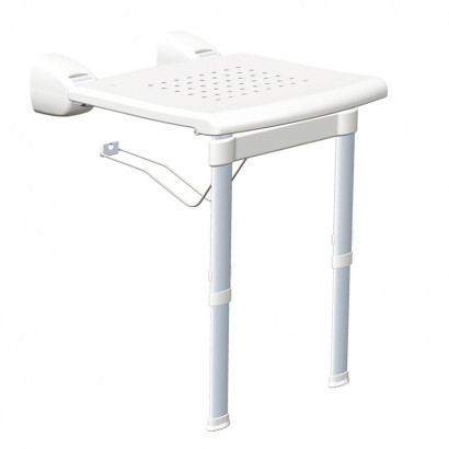 Откидное сиденье для душевой на ножках с настенным креплением KING-PWSL-00 Днепр - изображение 1