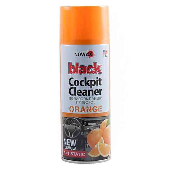 Поліроль для панелі приладів Nowax Cockpit Cleaner Spray Апельсин, 450мл Львів