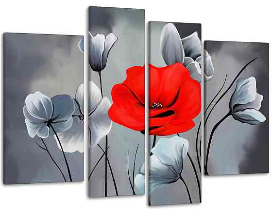 Модульная картина Абстракция Маки Art-116_4 99x140 см Киев