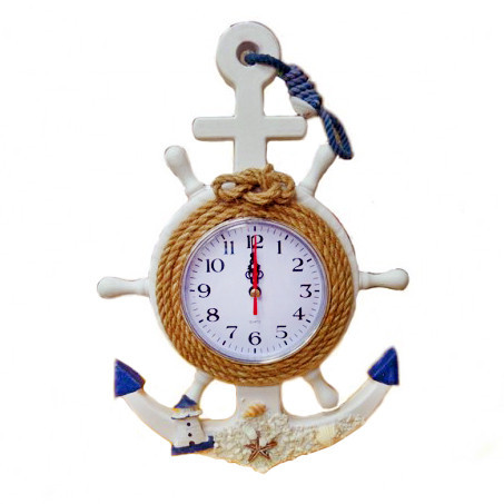 Годинник панно на стіну Якір-штурвал Київ - фото 1