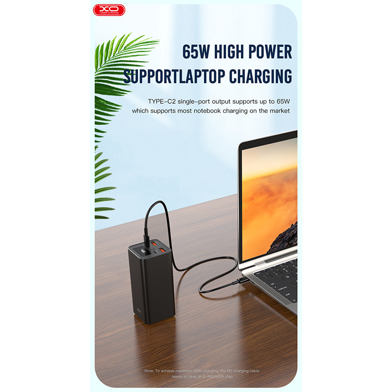 Повербанк (Power Bank) XO PB97 20000mAh 65W чорний Львів - фото 7