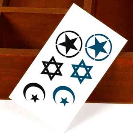 Перекладна татуювання "Зірки" - розмір стікера 10*6см Київ