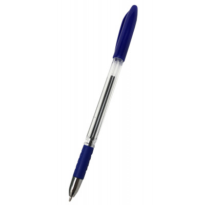 Ручка шариковая H-Tone 0,7 мм, с гриппом, синяя, уп. 50 шт (PEN-HT-JJ201307-BL) Винница - изображение 2
