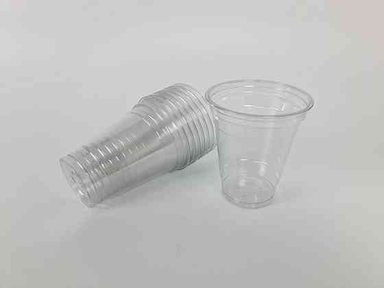 Склянка одноразова РЕТ щільний, прозорий, 350 мл NEW (50 шт.) Харків