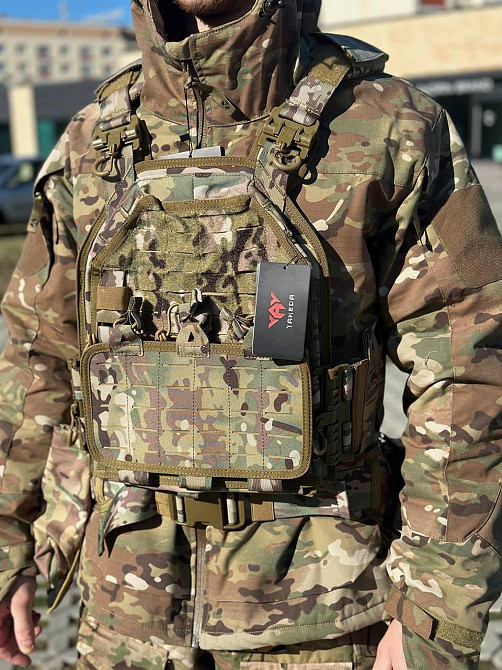 Штурмова армійська yakeda плитоноска з рпс і підсумами комплект плитоноска з РПС Yakeda  зі швидким скиданням   WAR Львів - фото 7