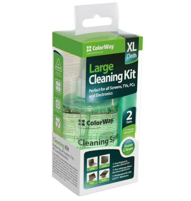 Набір чистячий для електроніки 200мл+2 мікрофібри ColorWay CW-5200 Житомир - фото 4