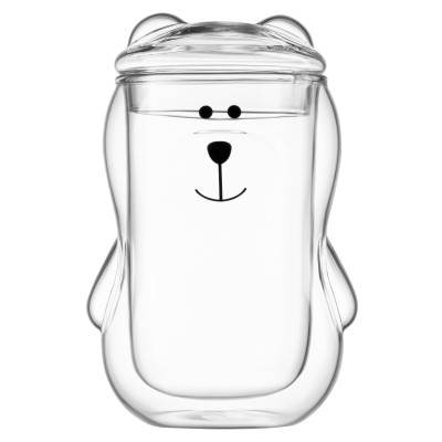 Набор стаканов Ardesto Animals з кришкою 300 мл 2 шт прозорий (AR2630BBR) Винница - изображение 1