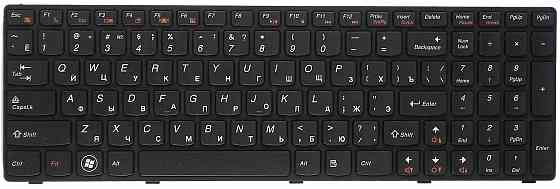 Клавиатура для ноутбука Lenovo IdeaPad (Z560, Z565, G570, G770) Black, (Black Frame), RU Вінниця