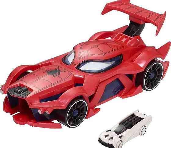 Машинка Хот Вилс Человек Паук пускатель Hot Wheels Marvel Spider-Man.  ОРИГІНАЛ! Харьков