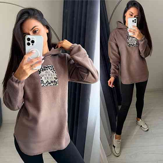 Жіночий теплий костюм-двійка: кофта та лосини двосторонній Polar Фліс + дайвінг на флісі Бежевий, 50/52 Одеса