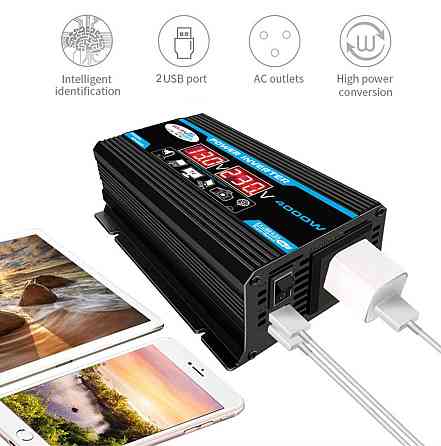 Перетворювач напруги AC-DC M14-2 (104-2) 600 W 220 В 2хUSB Вінниця