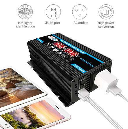 Перетворювач напруги AC-DC M14-2 (104-2) 600 W 220 В 2хUSB Вінниця - фото 6