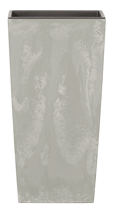 Горшок с кашпо для растений 2в1 PROSPERPLAST URBI SQUARE BETON 2/4 л Киев - изображение 3