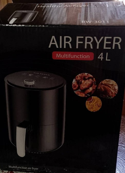 Безмасляная фритюрница(аэрогриль) с чашей Air Fryer BW-3011 4л 1200W. Харьков - изображение 2