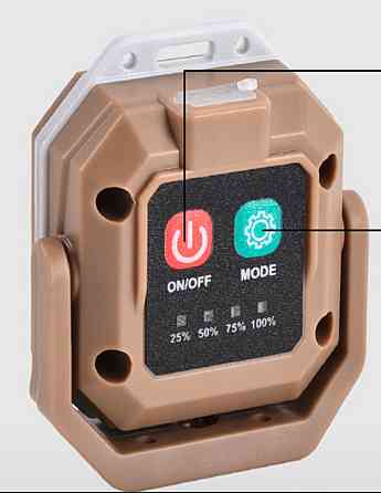 Ліхтар для кемпінгу PL-411 COB, білий, червоний, жовтий, type-c, індикатор Дніпро