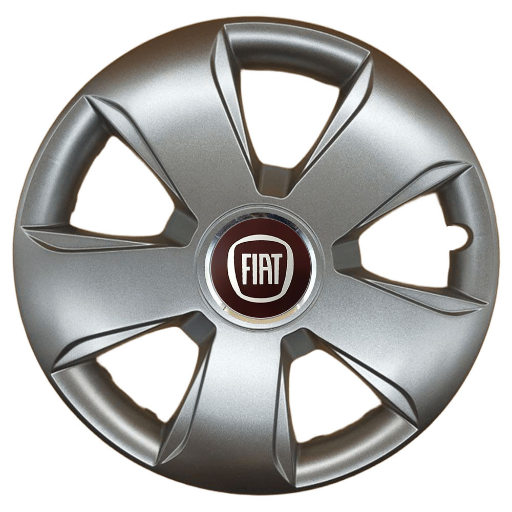 Автомобільні модельні ковпаки R13 Fiat 102 4шт, SJS, сріблясті Київ - фото 1