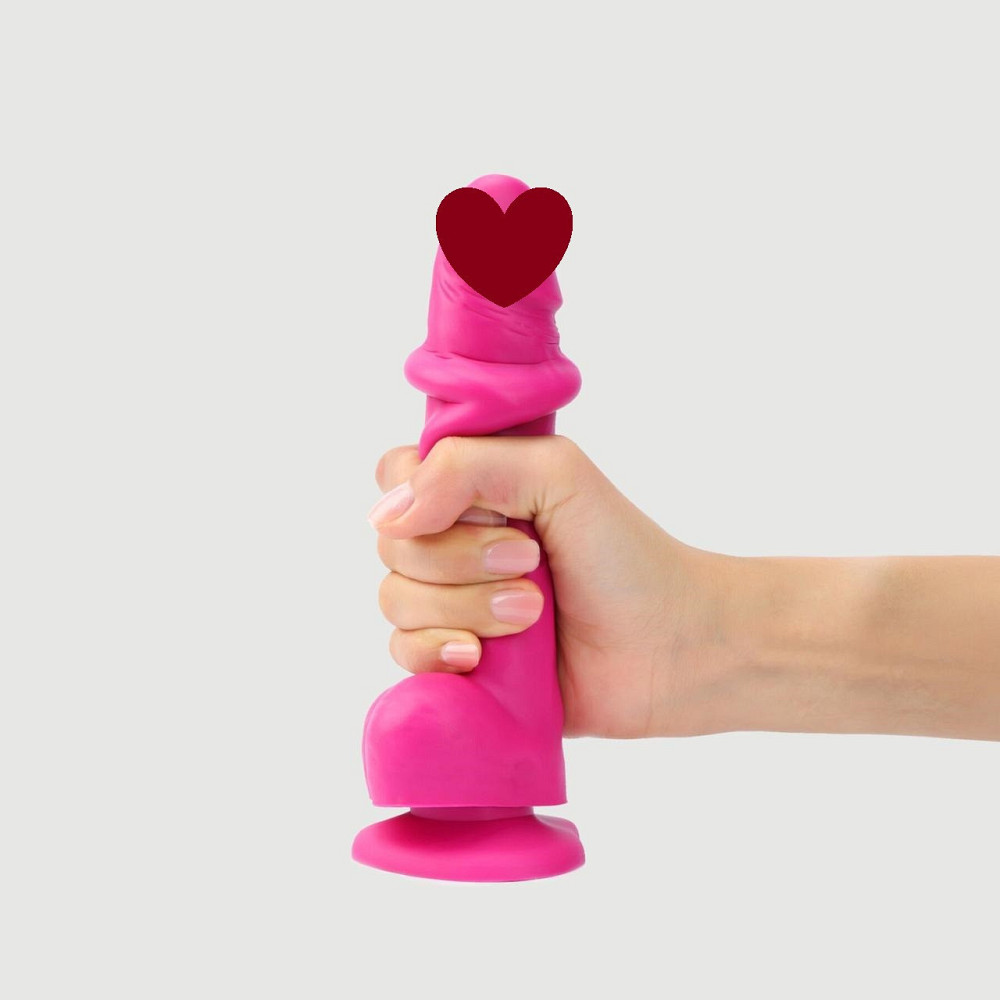 Реалістичний фалоімітатор Strap-On-Me Sliding Skin Realistic Dildo Fuchsia S, ефект рухливої шкіри Sex Aura Київ - фото 1