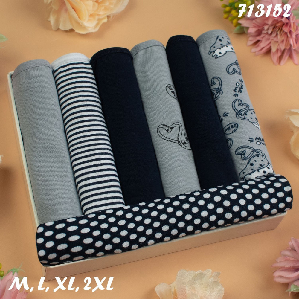 Трусики женские набор хлопковые Nicoletta Турция недельки M, L, XL,2ХЛ | 7 шт Киев - изображение 1