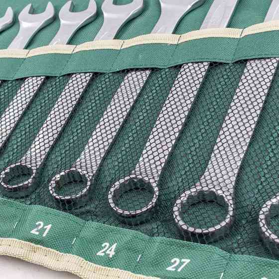 Набор ключей комбинированных 14 предметов (10, 12-19, 21, 24, 27.30, 32мм) на полотне ROCKFORCE RF-5141 Одесса