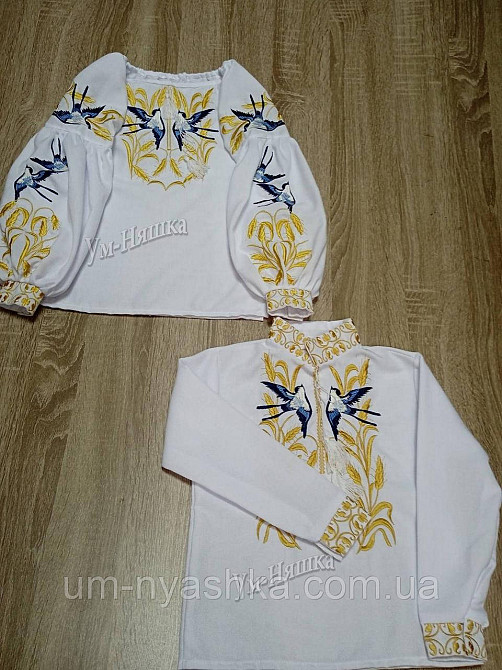 Дитяча вишита блузка з колосками та ластівками Кривий Ріг - фото 8