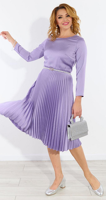 Розкішне шовкове плаття плісе (52) Київ - фото 1