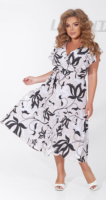 Ошатне літнє плаття великого розміру (46) Київ - фото 2