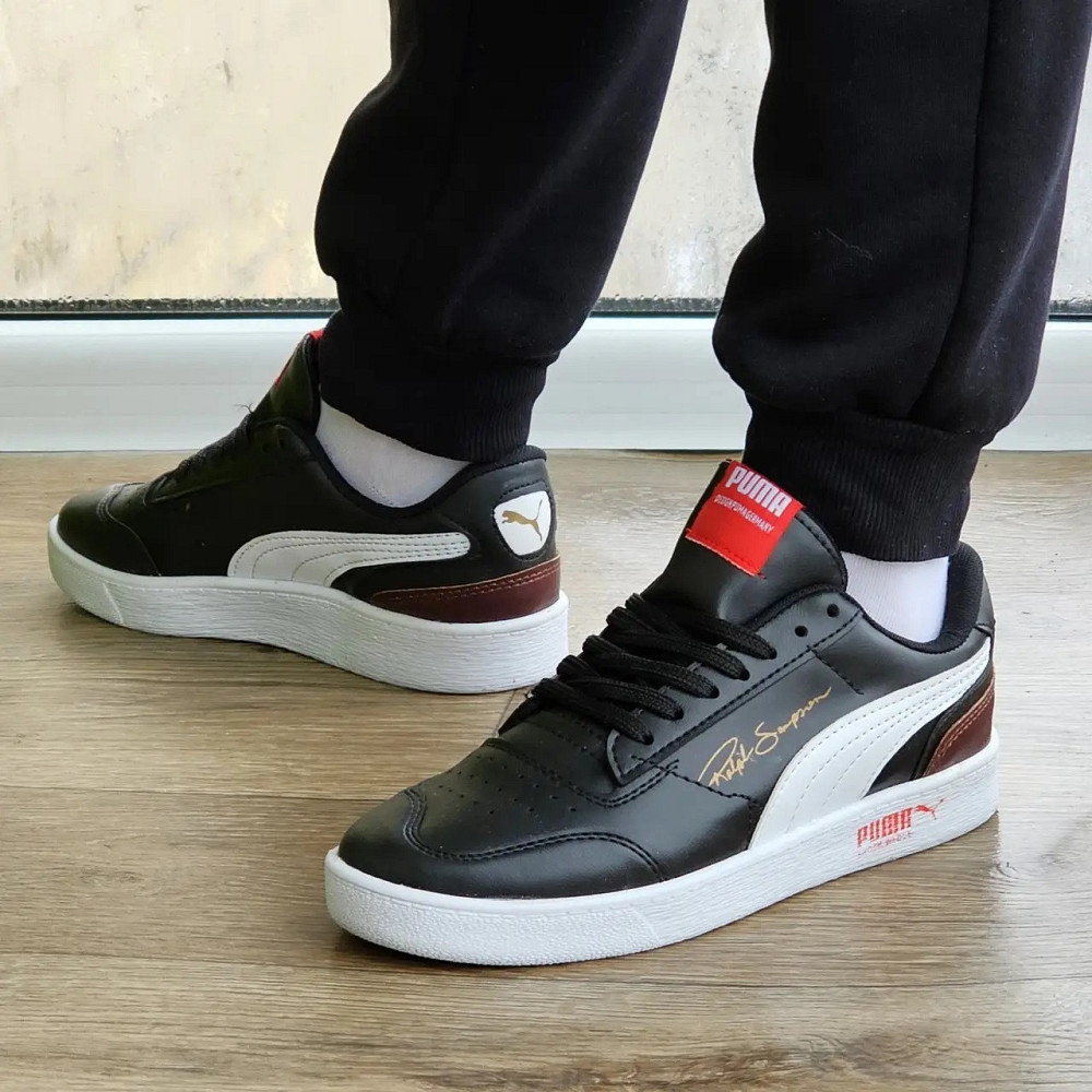 Кроссовки Мужские Puma Чёрные Кожаные Пума (размеры: 40,41,42) Днепр - изображение 6