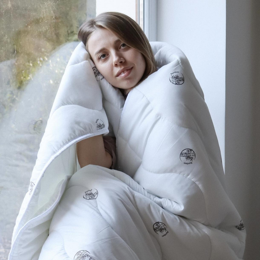 Гипоаллергенное одеяло из Бамбука «Lelit», Чехол - Поликотон, Белый, 170/205 Киев - изображение 5