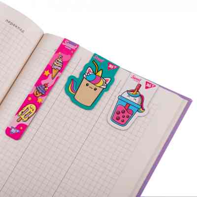 Закладки для книг Yes магнітні Sweet Cream 3 шт (708352) Вінниця