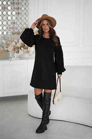 Женское замшевое платье с вышивкой 50-52, Чорний Одеса