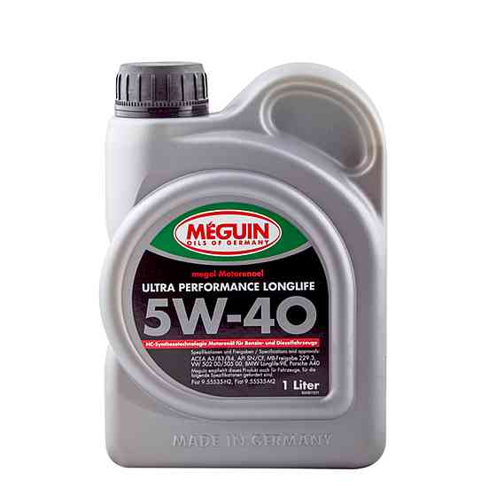MEGUIN Ultra Performance Longlife SAE 5W-40 1 л — преміальна моторна олива Longlife для бензинових і дизельних двигунів | 4361 Ковель