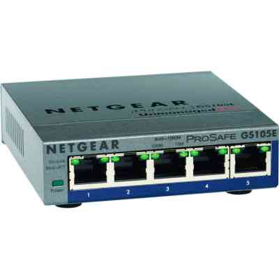 Коммутатор сетевой Netgear GS105E (GS105E-200PES) Винница