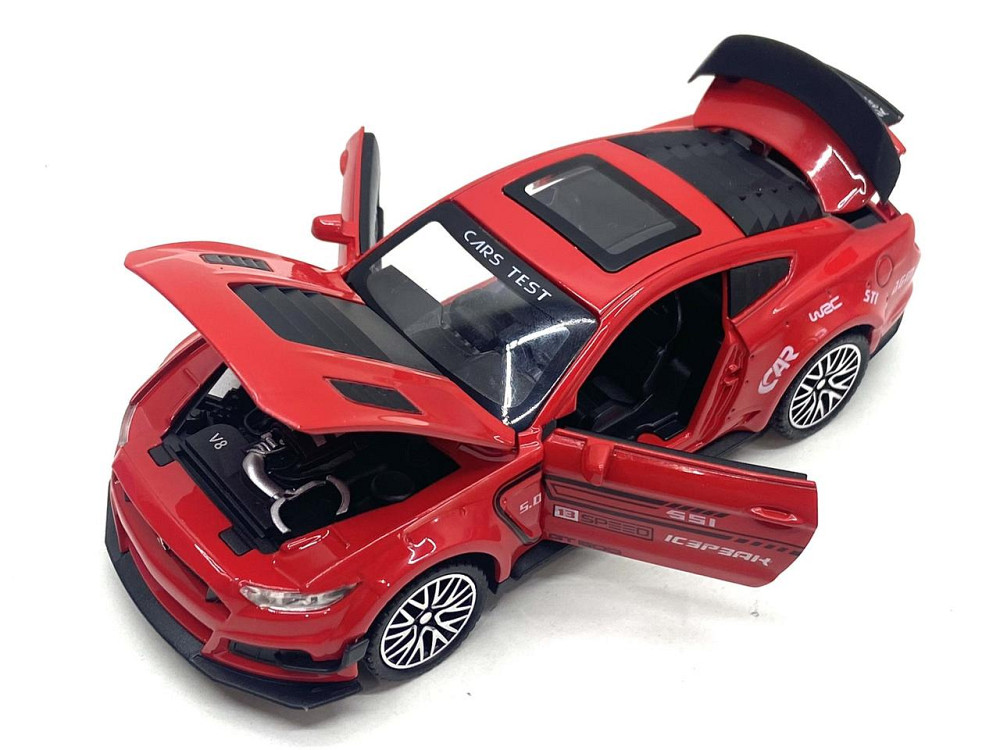 Машинка металева TK Union Group Ford Mustang Shelby 1:32 світло звук Червона (GT-1712) Чернігів - фото 3