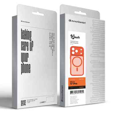 Чохол до мобільного телефона Armorstandart Lush MagCase Apple iPhone 17 Pro Orange (ARM87492) Вінниця