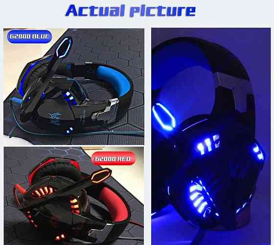 Ігрові навушники Kotion Each G2000 з мікрофоном і підсвіткою. Харків