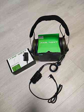 Тактические наушники с шумоподавлением Arm Next с переходником для радиостанции Kenwood (Оливковый) Киев