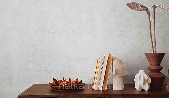 Шпалери вінілові на флізеліні AS creation Deluxe метрові під штукатурку структурні сірі 39950-2 Київ