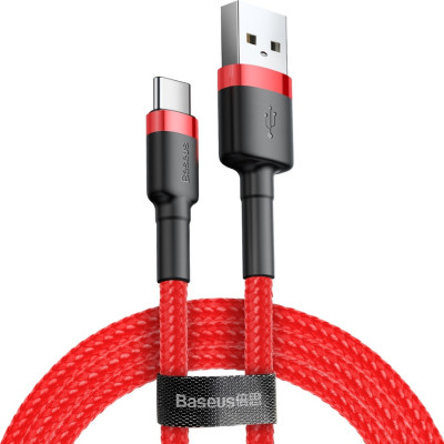 Дата кабель USB 2.0 AM to USB-C 3.0m 2A red Baseus (CATKLF-U09) Вінниця - фото 1