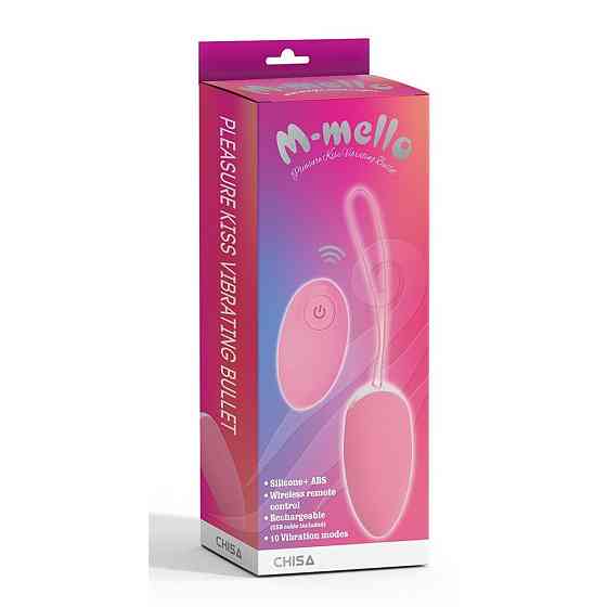 Виброяйцо Chisa M-mello, с дистанционным пультом управления, розовое Sex Aura Киев